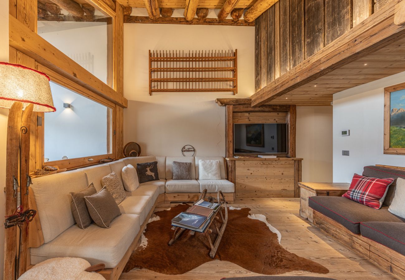 Appartamento a Cortina d´Ampezzo - Casa Verocip, una mansarda panoramica vista Dolomiti