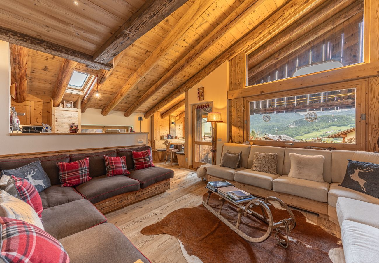 Appartamento a Cortina d´Ampezzo - Casa Verocip, una mansarda panoramica vista Dolomiti