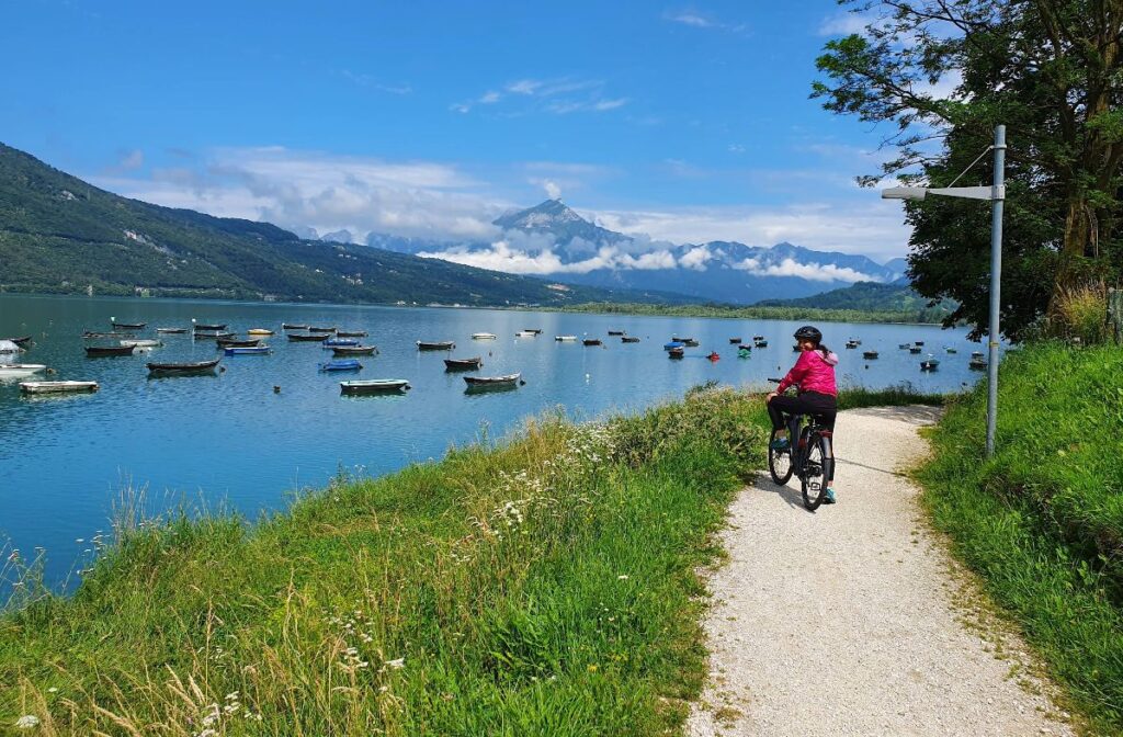 Lake-santa-croce-cycling