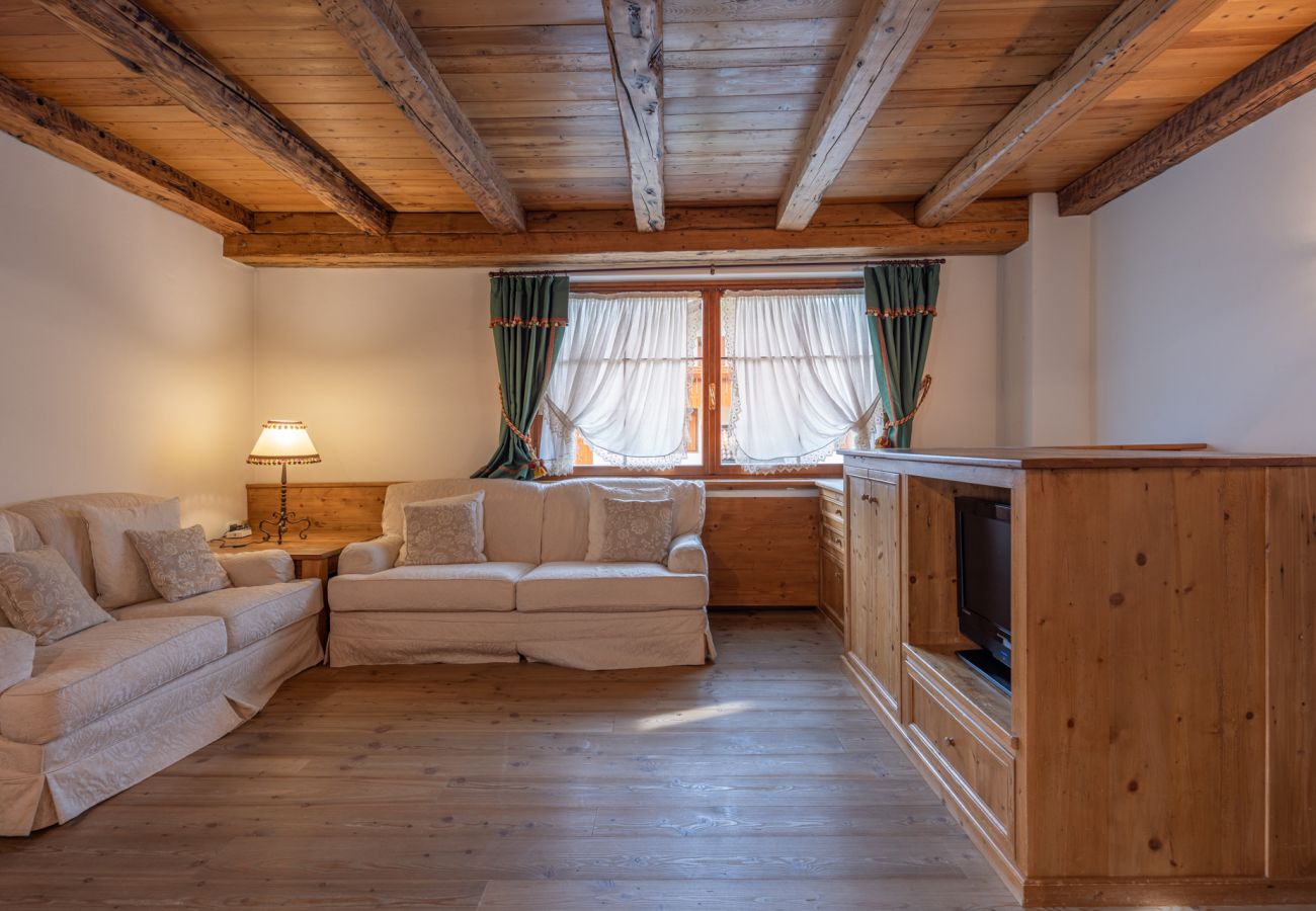 Ferienwohnung in San Vito di Cadore - Casa Belvedere 1  with Dolomites view