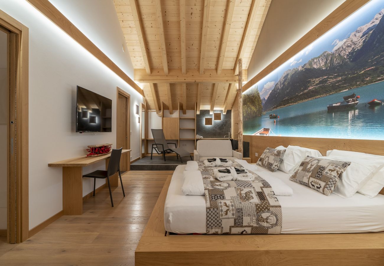 Ferienwohnung in Chies d´Alpago - Casera Cal De Mez Sora - Wellness Chalet