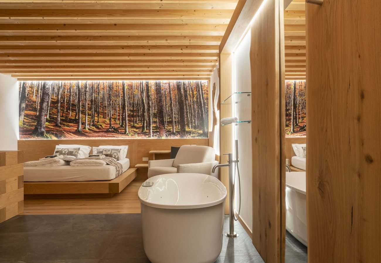 Ferienwohnung in Chies d´Alpago - Casera Cal De Mez Sot - Wellness Chalet 