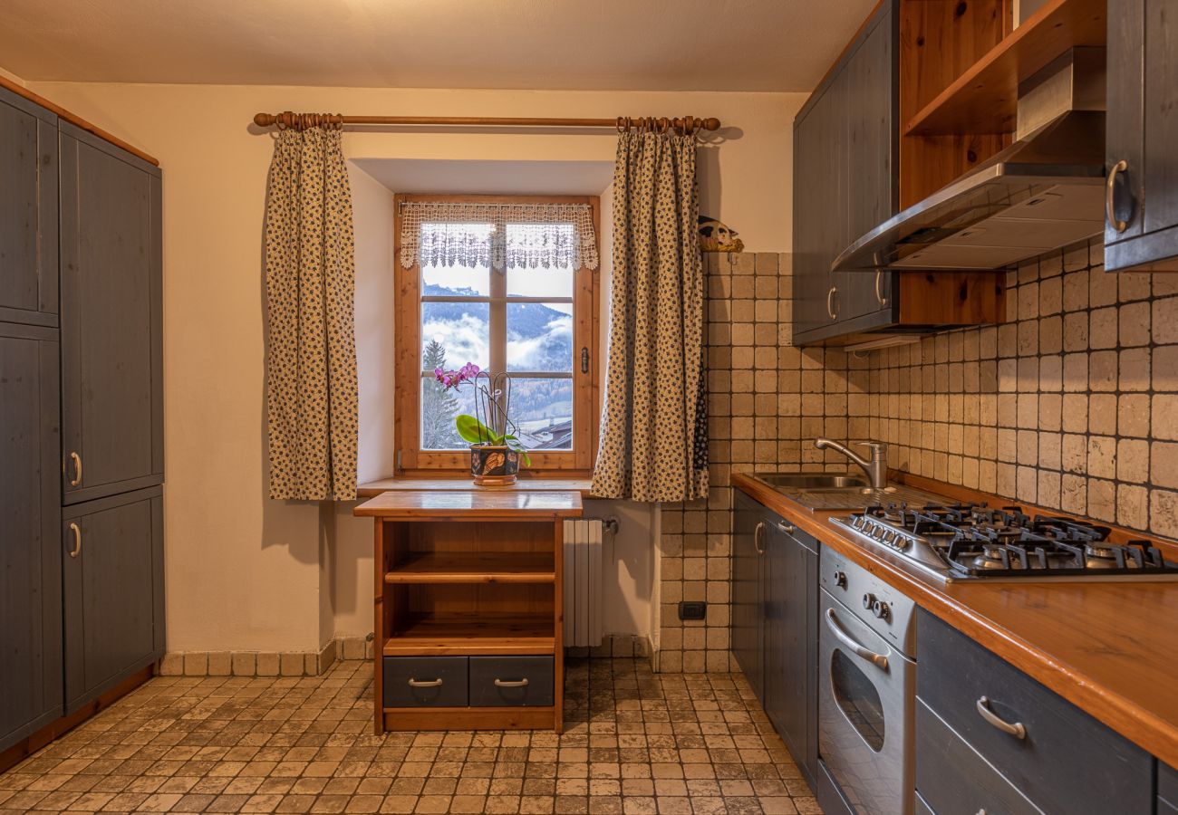 Ferienwohnung in Cortina d´Ampezzo - Casa Da l'Oio mit Balkon und Dolomitensicht