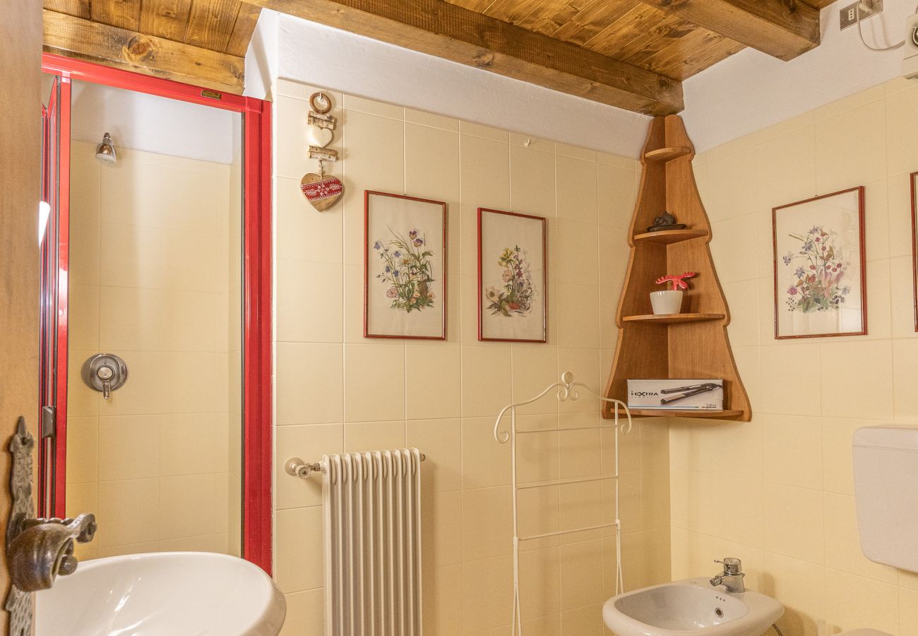 Ferienwohnung in San Vito di Cadore - Casa Scoiattolo, mit Panoramabalkon